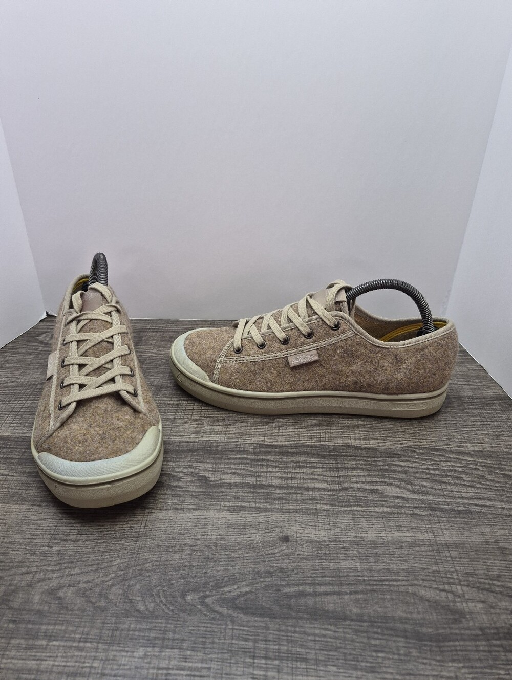 Keen Elsa Lite Felt Trainer Sneaker Shoes Women's Size 10 Taupe Wool